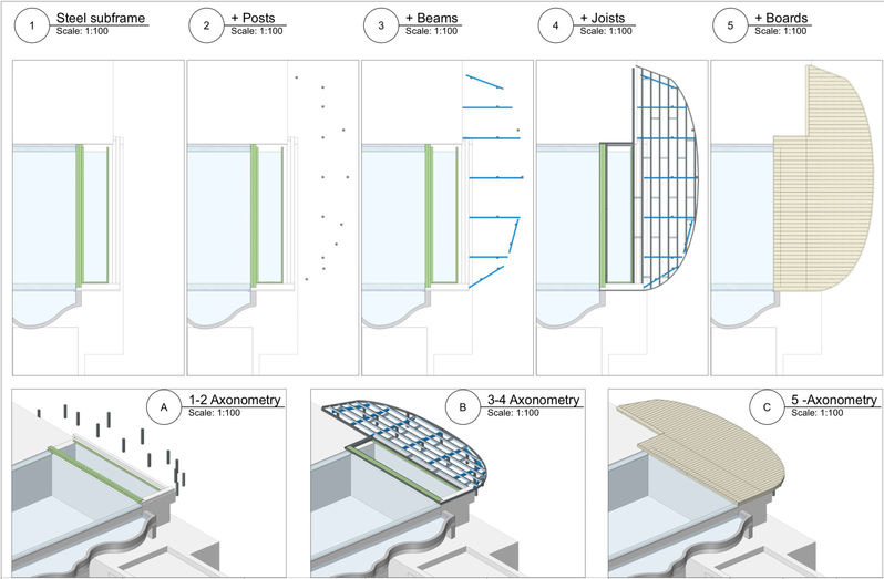 Water feature technical drawing